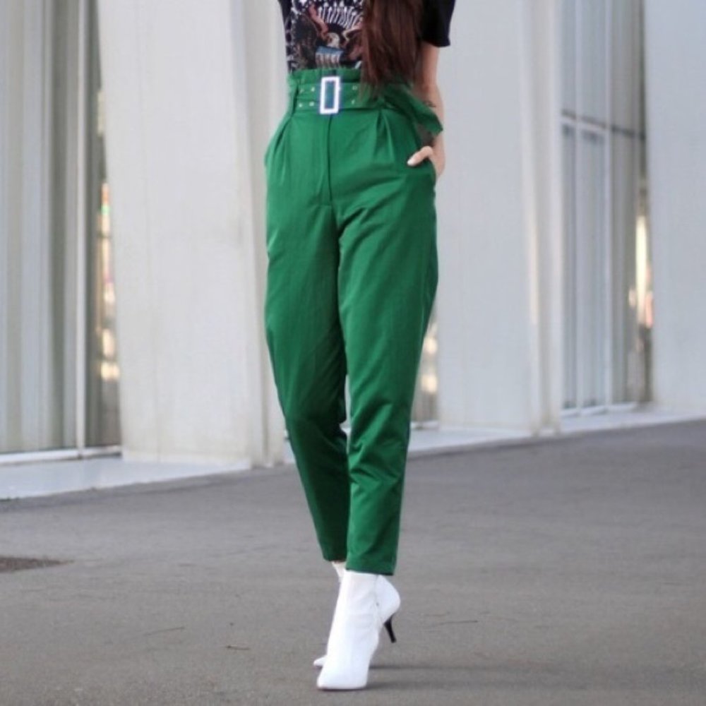 Green High Waisted H&M Pants